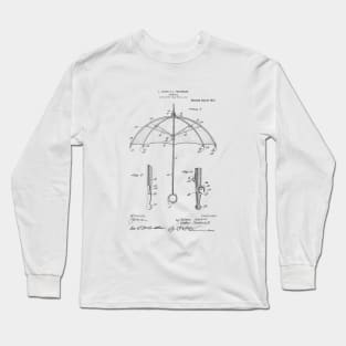 Umbrella patant drawing Long Sleeve T-Shirt